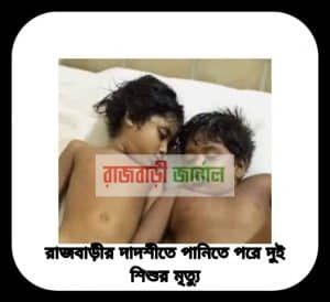 পুকুরের পানিতে ডুবে ভাই বোনের মৃত্য