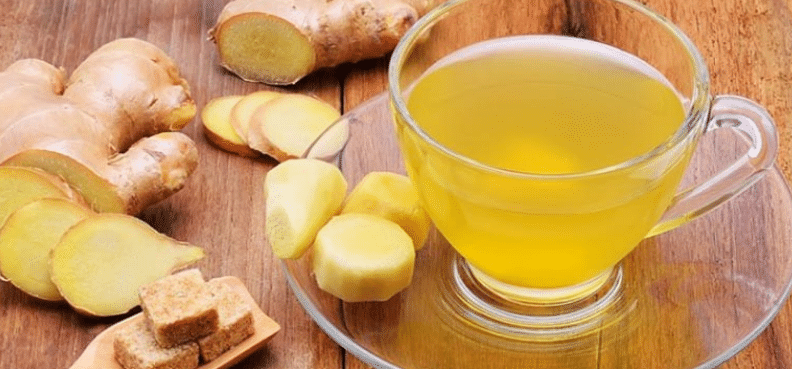 Ginger contains ingredients like vitamin C, vitamin B6, potassium, magnesium, manganese.