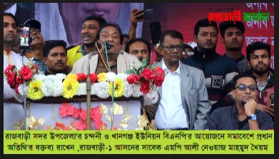 রাজবাড়ীর খানগঞ্জে বিএনপির সমাবেশ
